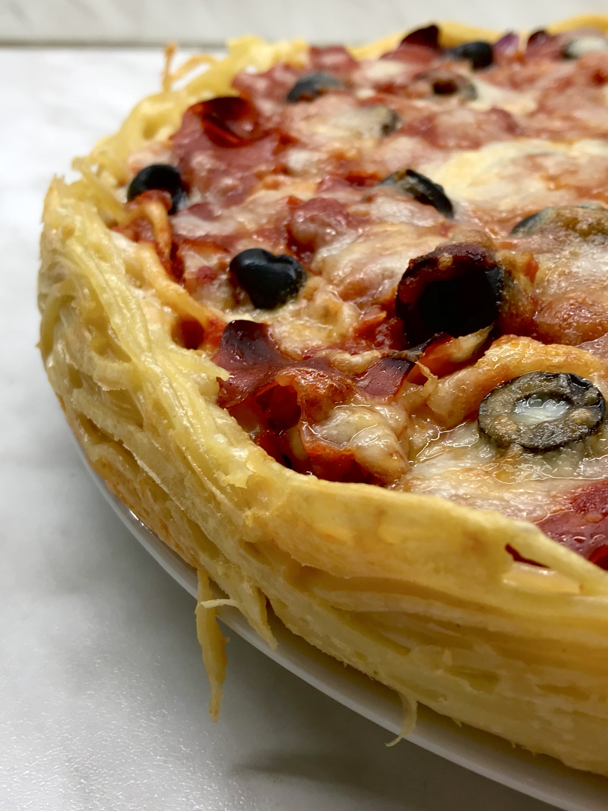 Spaghetti Pizza